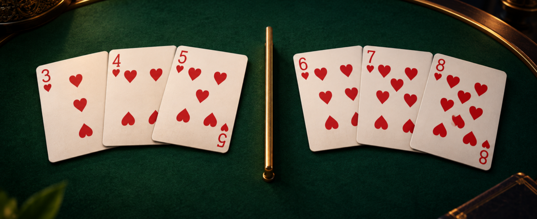 Can You Split a Six-Card Run into Two Pure Sequences?